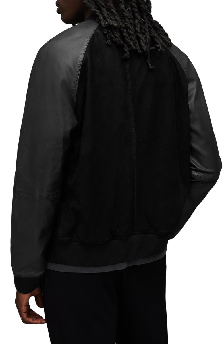 AllSaints Maura Leather Bomber Jacket | Nordstrom