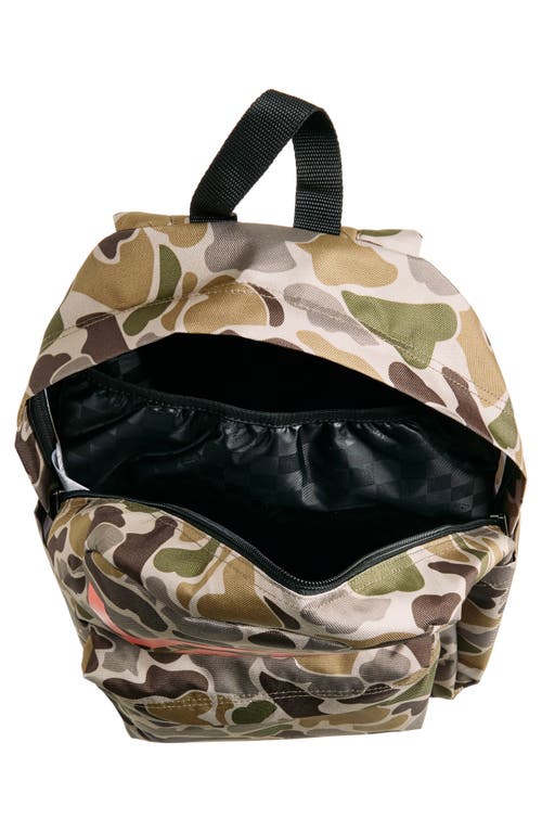 Shop Vans Kids' Old Skool Camo Backpack In Loden Green