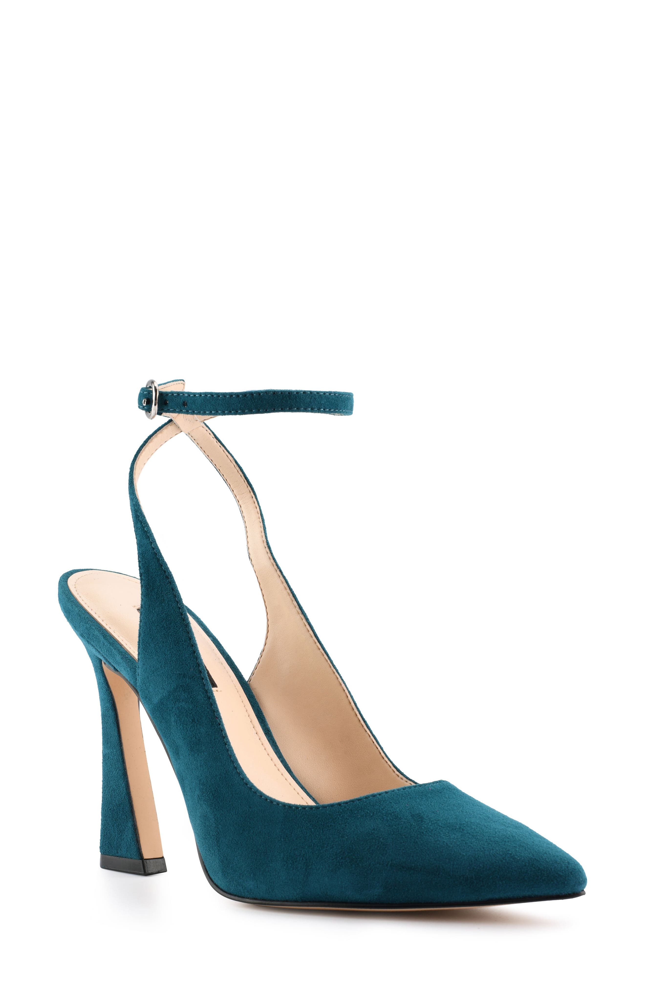 light teal pumps