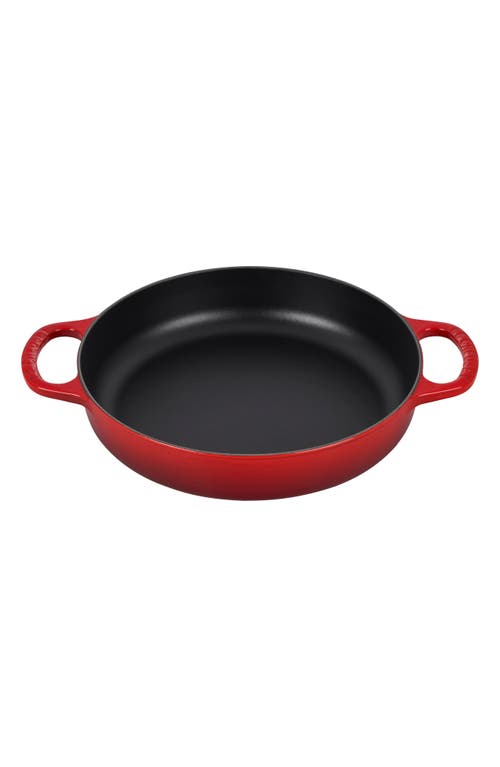 Le Creuset Signature Enamel Cast Iron Everyday Pan in Cerise at Nordstrom, Size 11 In