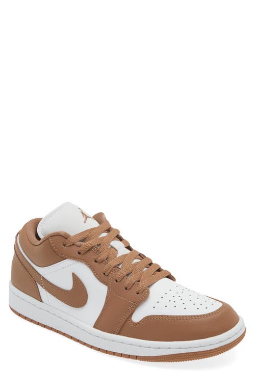 Shop Jordan Air  1 Low Sneaker In Archaeo Brown/brown/white