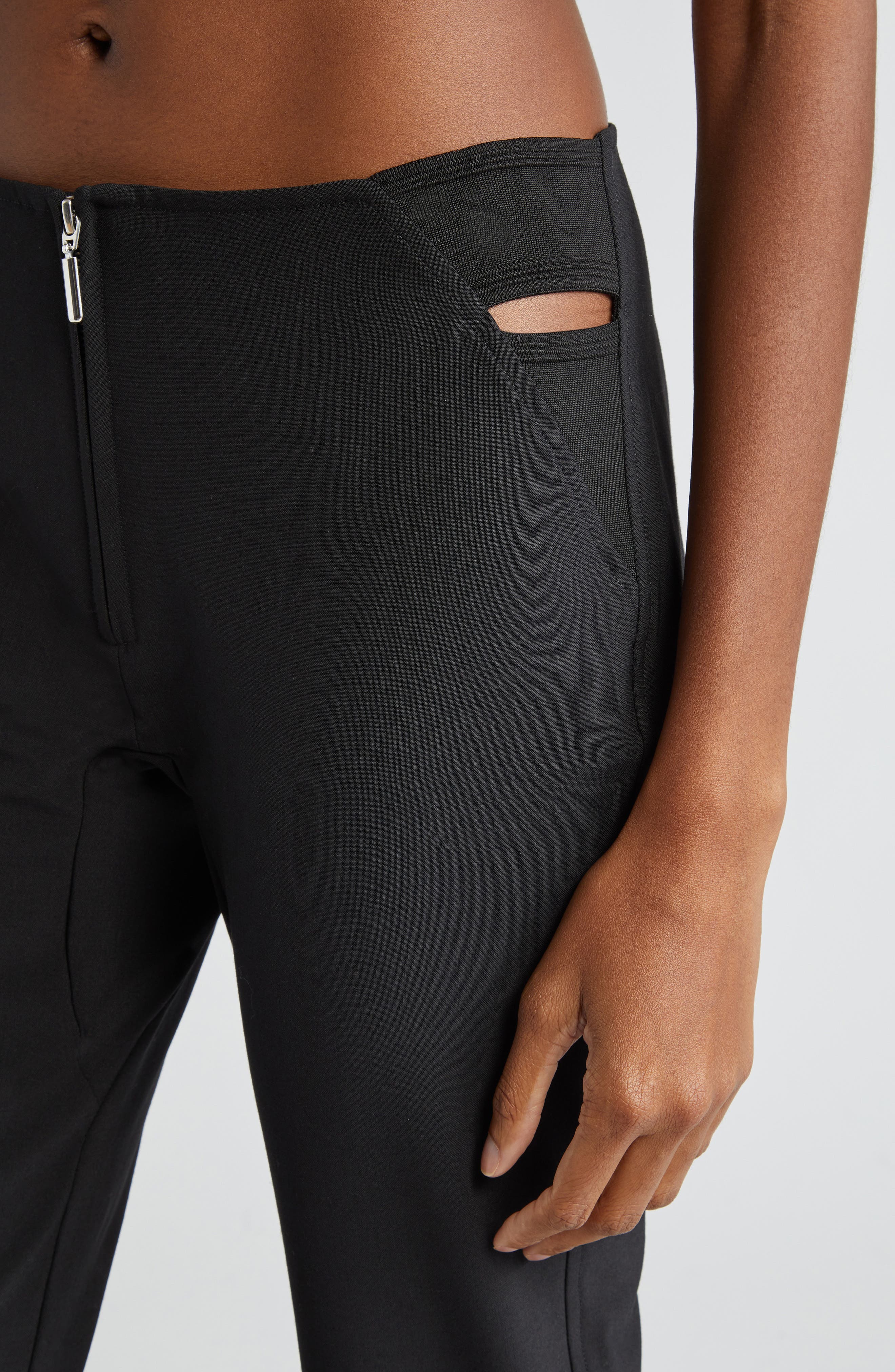 Jean Paul Gaultier x KNWLS Flare Leg Pants in Black | Smart Closet