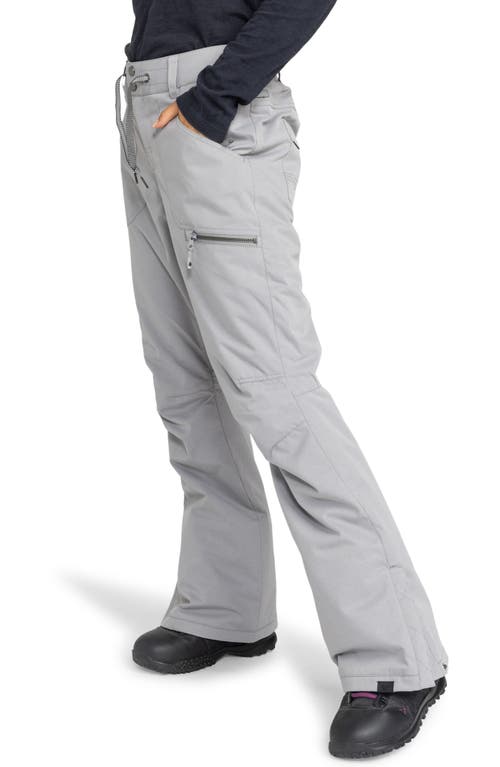 Roxy Nadia Insulated Waterproof Snow Pants In Heather Grey