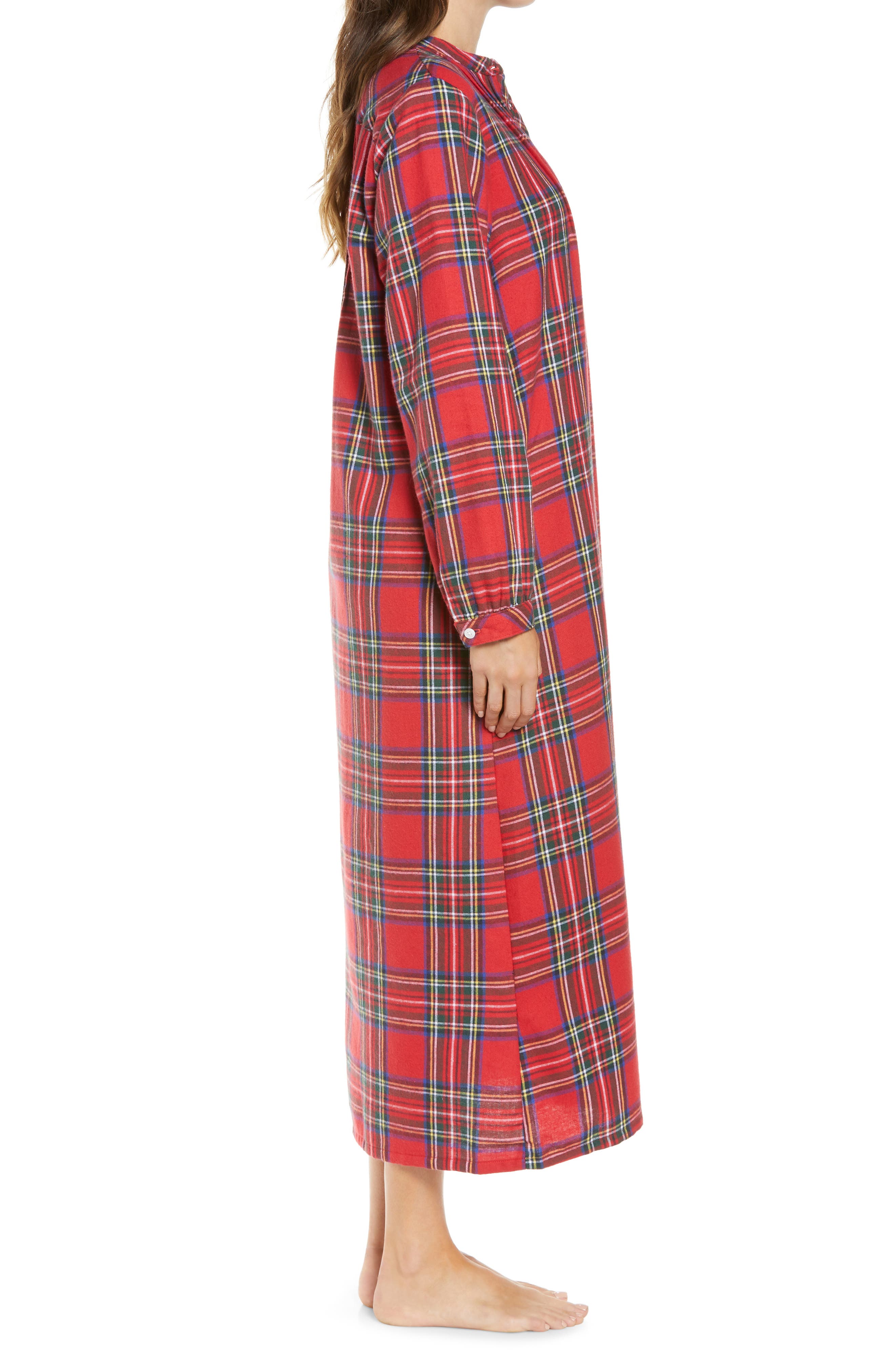 L.L.Bean Scotch Plaid Flannel Nightgown 