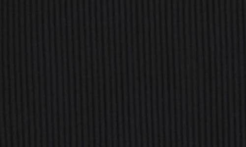 Maggy London Ribbed Midi Dress In Black