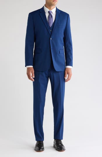 Braveman Classic Fit 3-piece Suit In Indigo