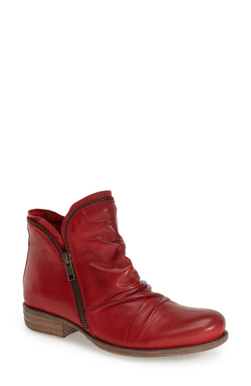 'Luna' Ankle Boot in Red