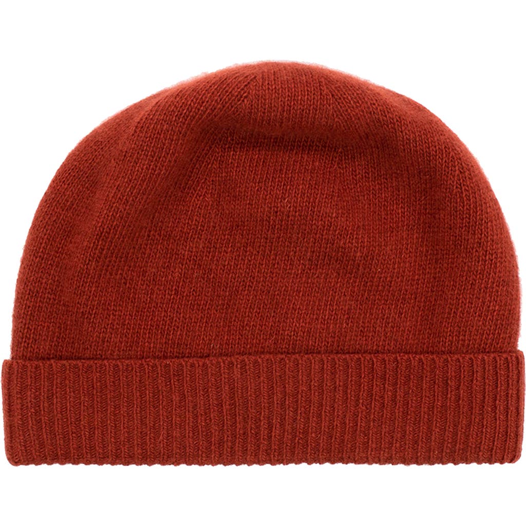 Shop Portolano Cashmere Beanie In Ketchup