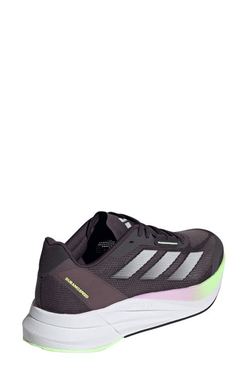 Shop Adidas Originals Adidas Duramo Speed Running Sneaker In Aurora/zero Met./black