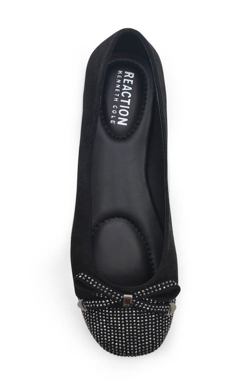Reaction Kenneth Cole Ellie Ballet Flat In Black Micro