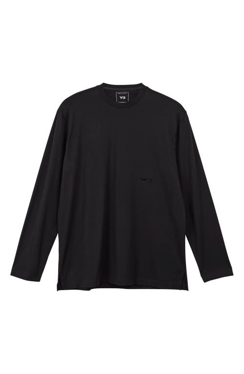 Shop Y-3 Long Sleeve T-shirt In Black