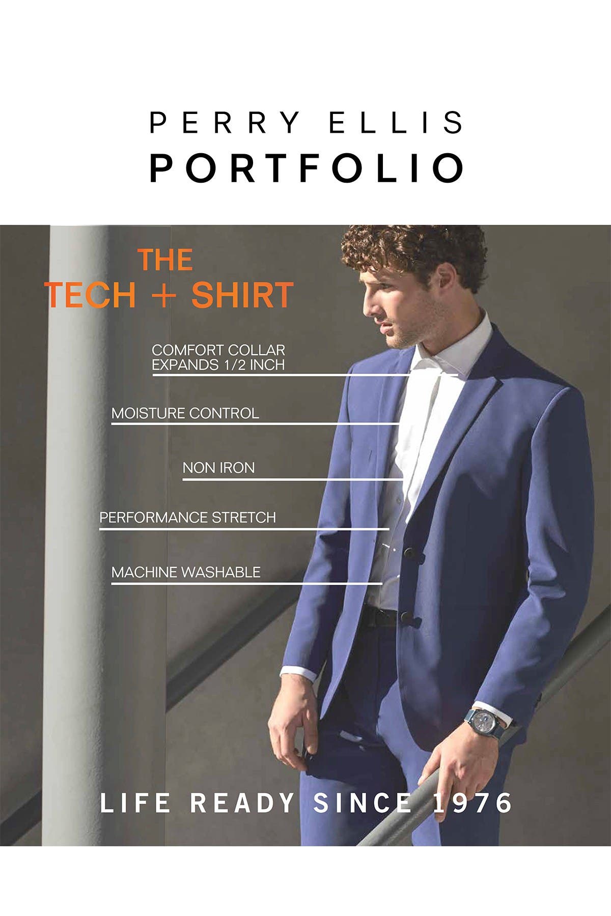 perry ellis travel luxe shirt stretch