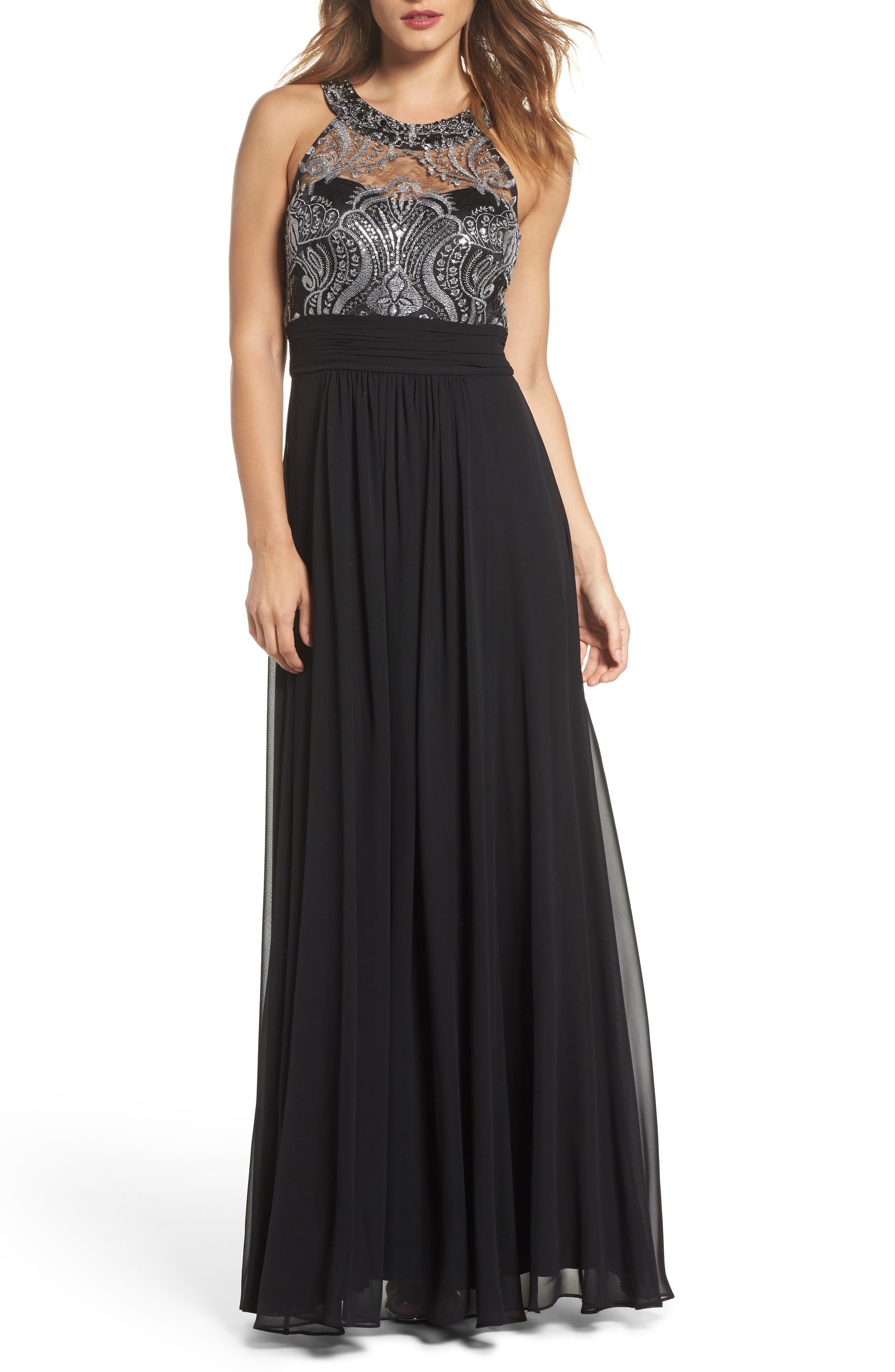 Eliza J Lace Bodice Gown Nordstrom