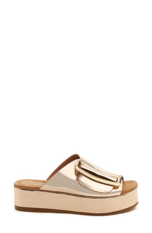 Kelsi Dagger Brooklyn Dover Platform Sandals In Gold