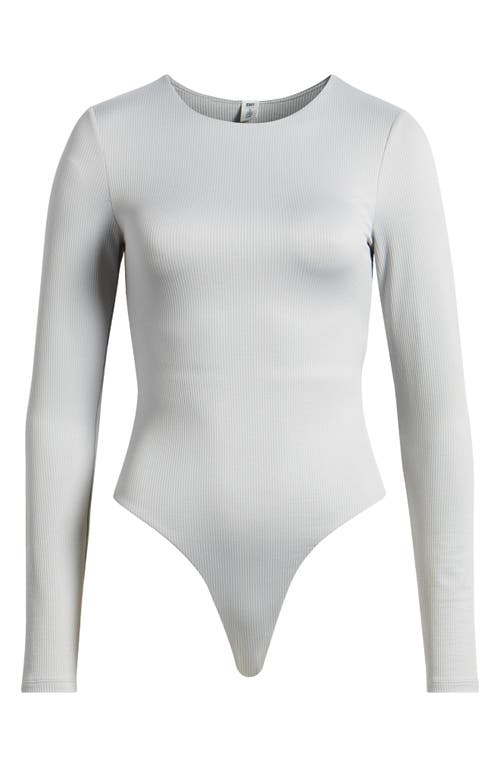 Bp. Butter Rib Bodysuit In Grey Micro