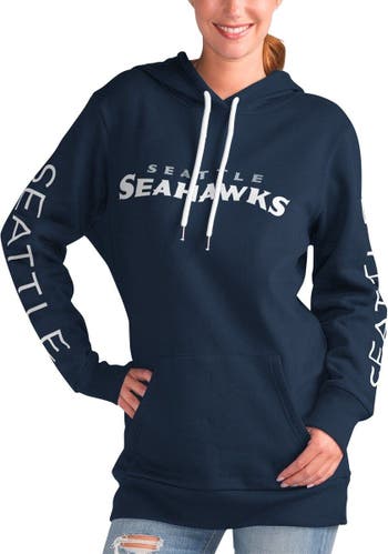 G-III 4HER BY CARL BANKS Women's G-III 4Her by Carl Banks College Navy  Seattle Seahawks Extra Inning Pullover Hoodie