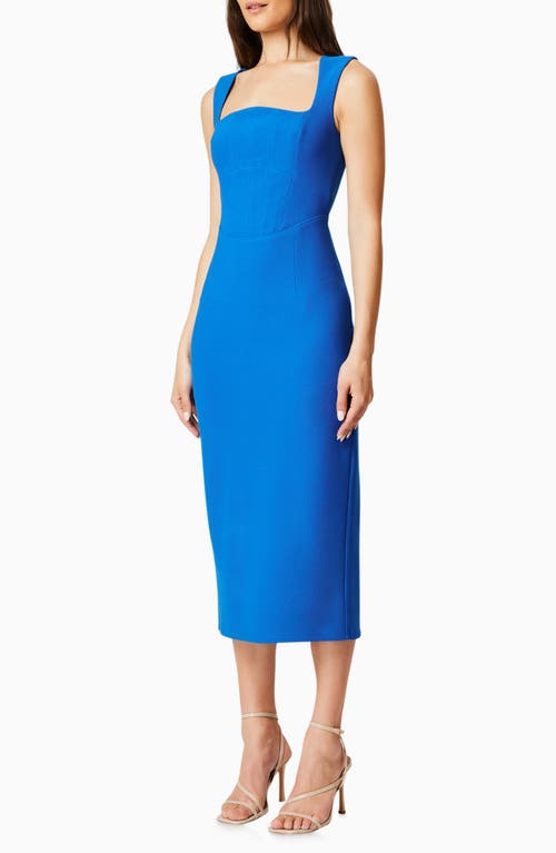 Shop Elliatt Birch Corset Cocktail Dress In Cobalt