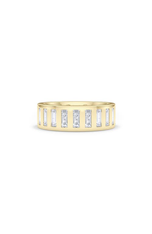 Men's Baguette Lab Created Diamond Eternity Band Ring in 18K Yellow Gold
