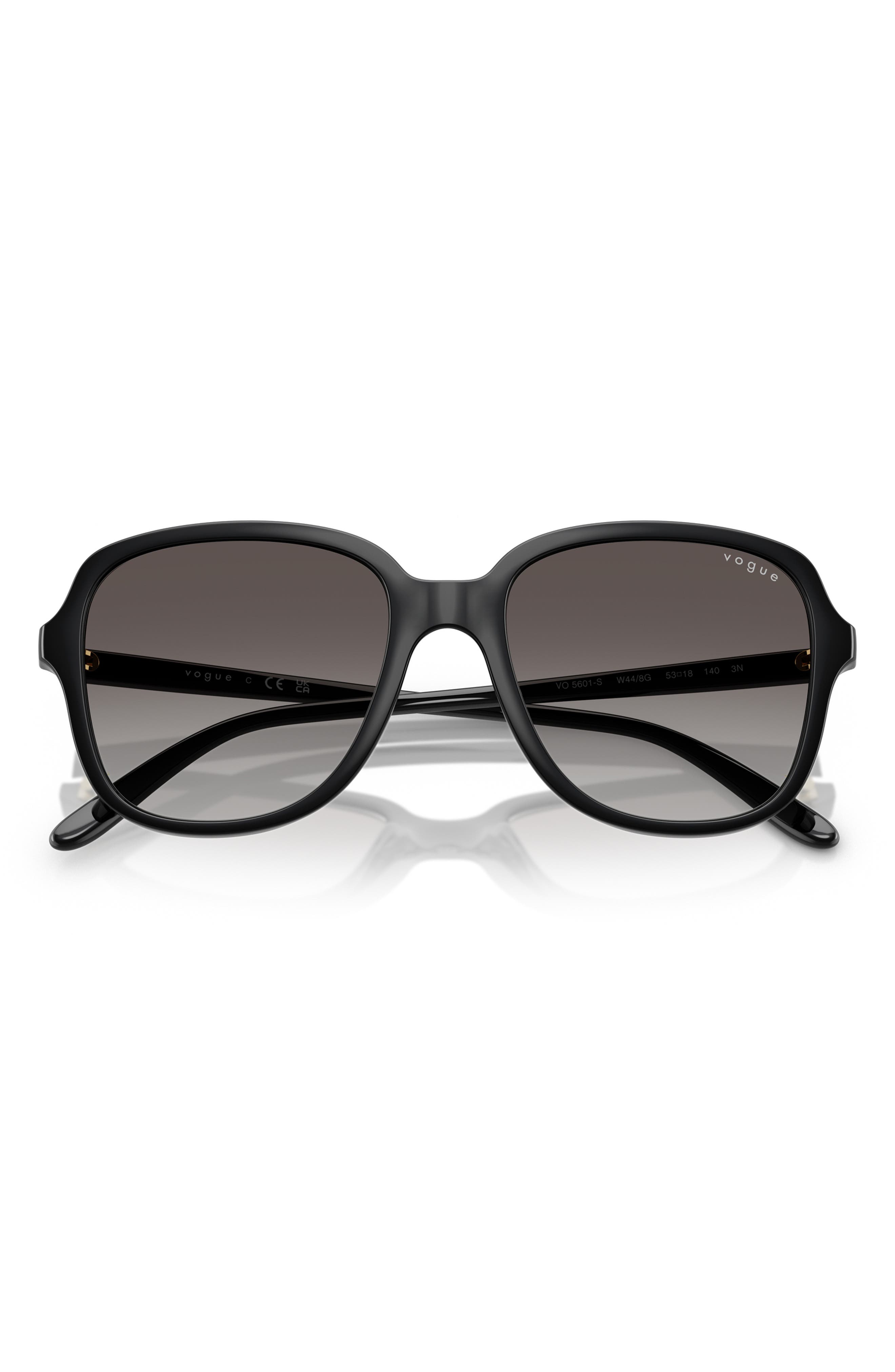 VOGUE 53mm Polarized Square Sunglasses in Black 
