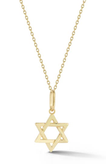 Ember Fine Jewelry 14k Yellow Gold Star Of David Pendant Necklace In Gold