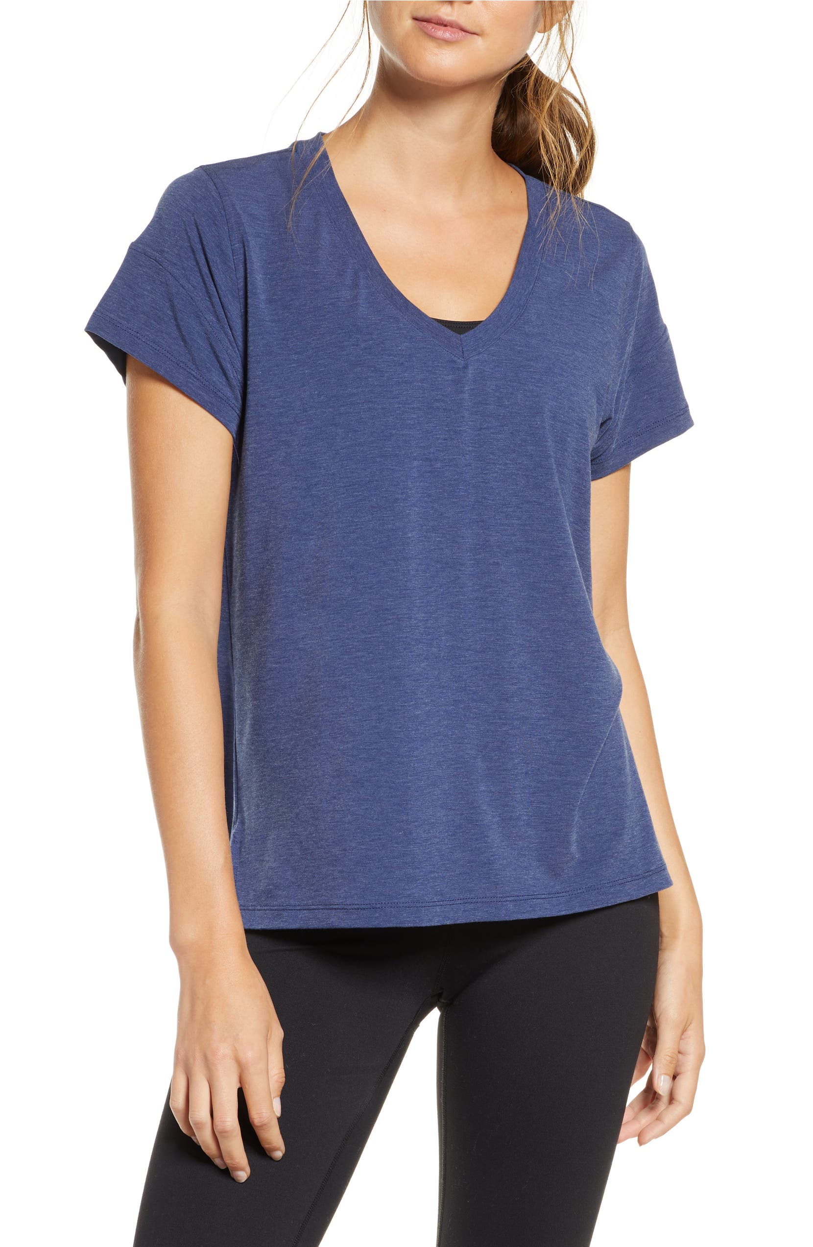 ZELLA Ava T-Shirt, Main, color, NAVY MEDIEVAL