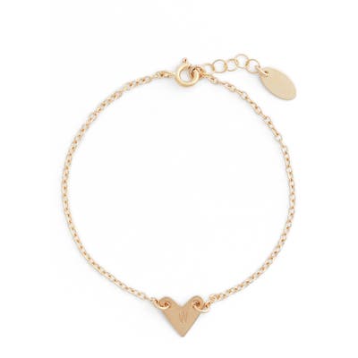 Nashelle Initial Heart Bracelet