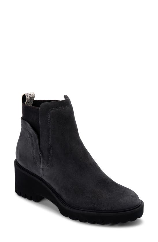 Dolce Vita Women's Huey Pull On Booties In Anthracite Suede