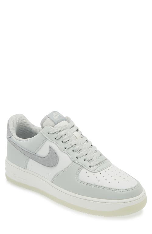 Nike White & Gray Air Force 1 '07 Lv8 Sneakers In Silver/light Pumice/white