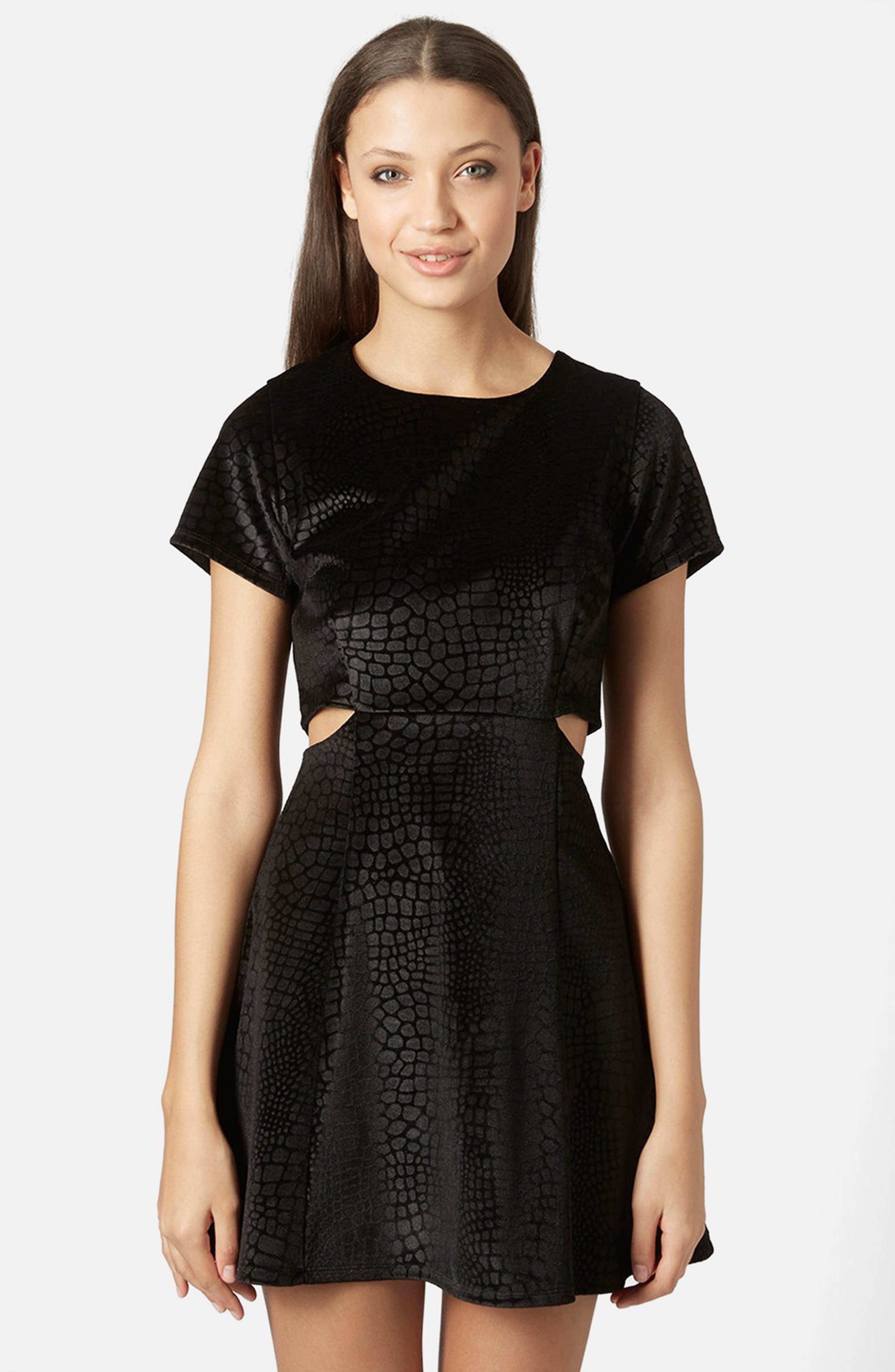 Velvet Skater Dress Nordstrom