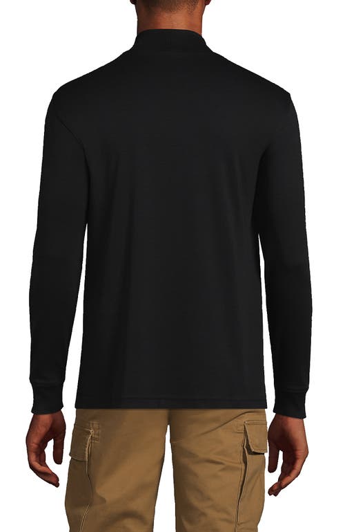 LANDS' END LANDS' END COTTON SUPIMA MOCK TURTLENECK 