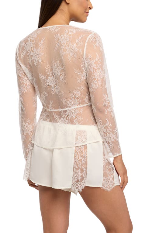 Shop Rya Collection Serena Lace Cardigan In Ivory