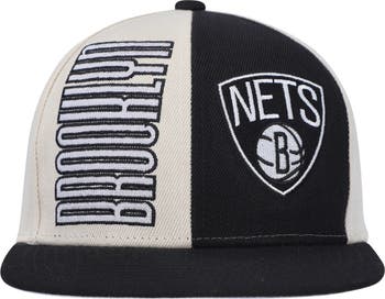 Men's Mitchell & Ness White/Black Brooklyn Nets Upside Down