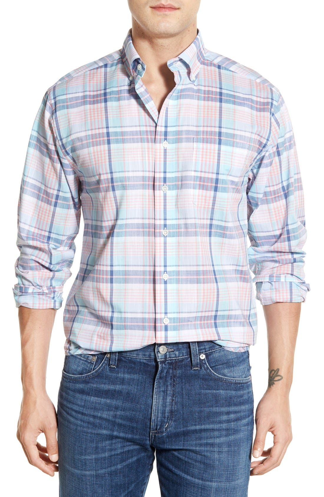 Vineyard Vines 'Hines Point Tucker' Classic Fit Long Sleeve Sport