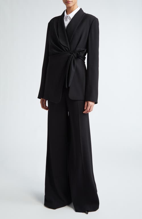 MAX MARA MAX MARA COMMA TIE DETAIL CREPE BLAZER 