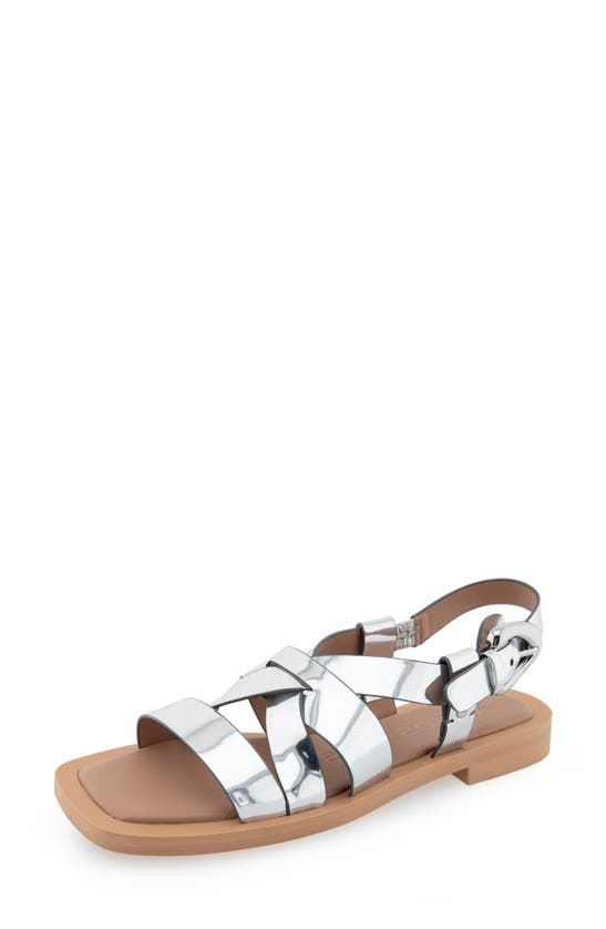 Shop Aerosoles St. Clair Sandal In Silver Pu