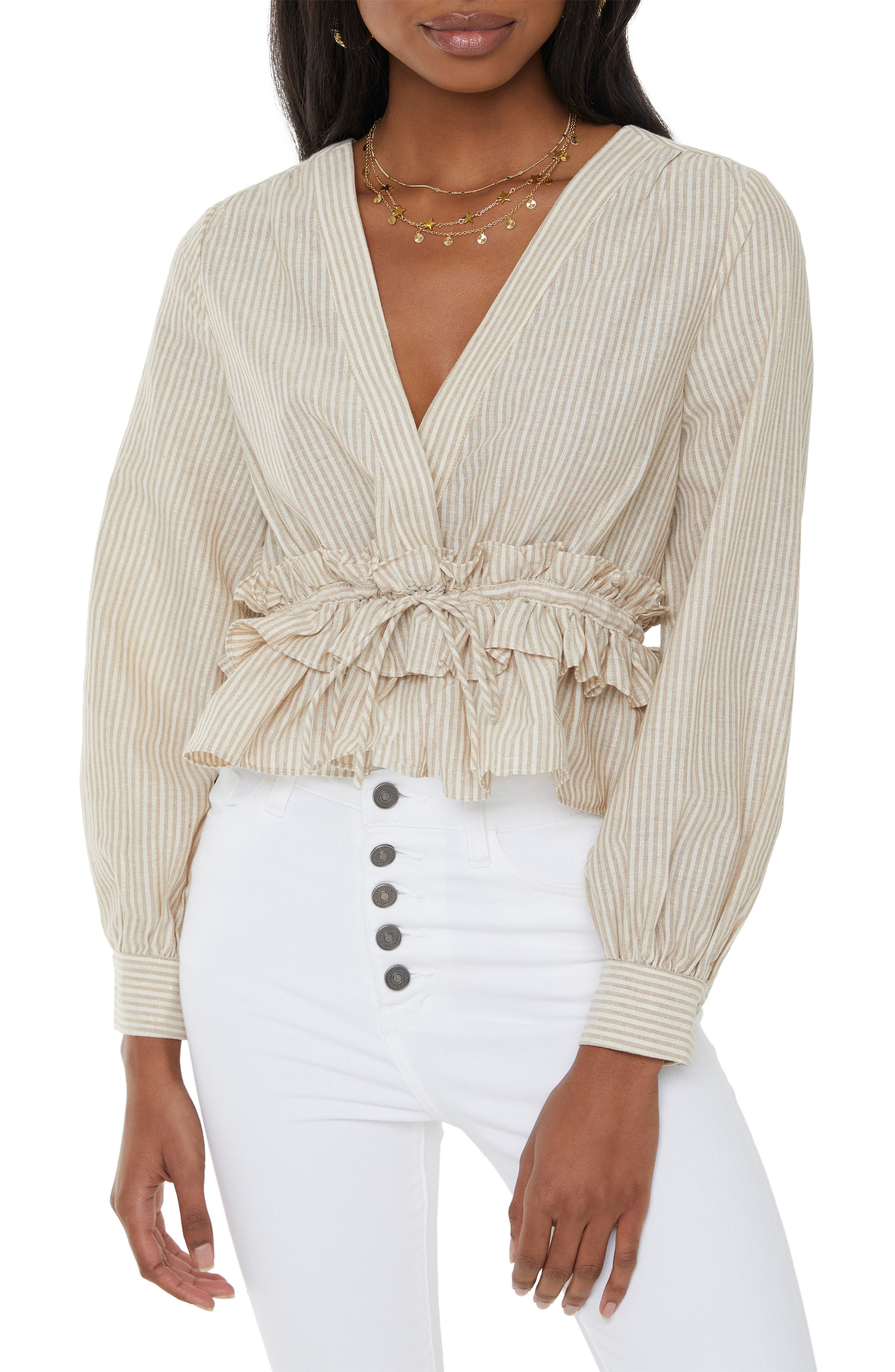 Ruffle waist top Clearance