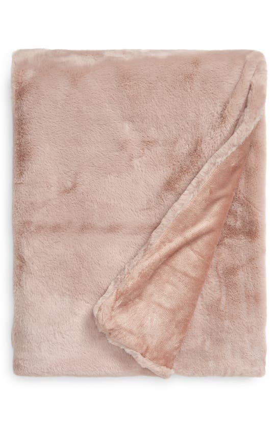 Unhide Lil' Marsh Small Plush Blanket In Pink