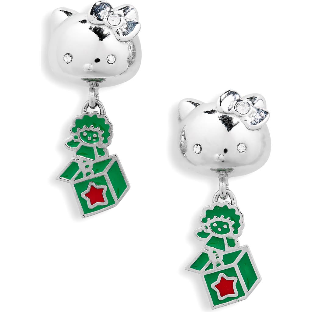 Chopova Lowena X Sanrio Hello Kitty® Drop Earrings In Silver Multi