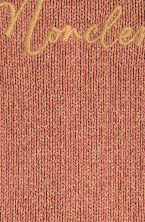 Moncler Kids' Logo Wool Sweater In Pink