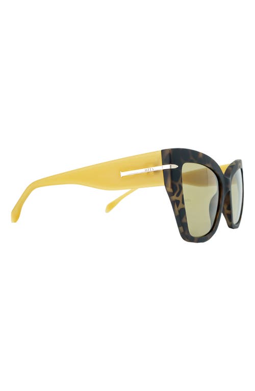 Shop Mita Sustainable Eyewear 56mm Gradient Cat Eye Sunglasses In Matte Demi/mt Cl Yellow