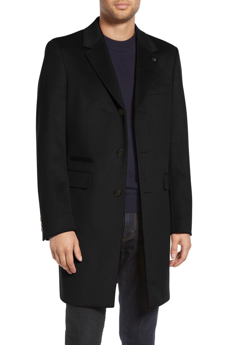 Ted Baker London Danez Slim Fit Wool Overcoat | Nordstrom