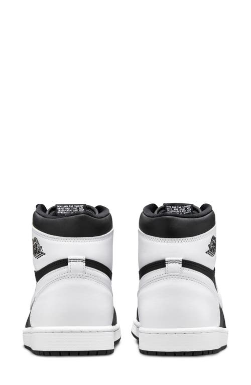 Shop Jordan Air  1 Retro High Top Sneaker In Black/white/white