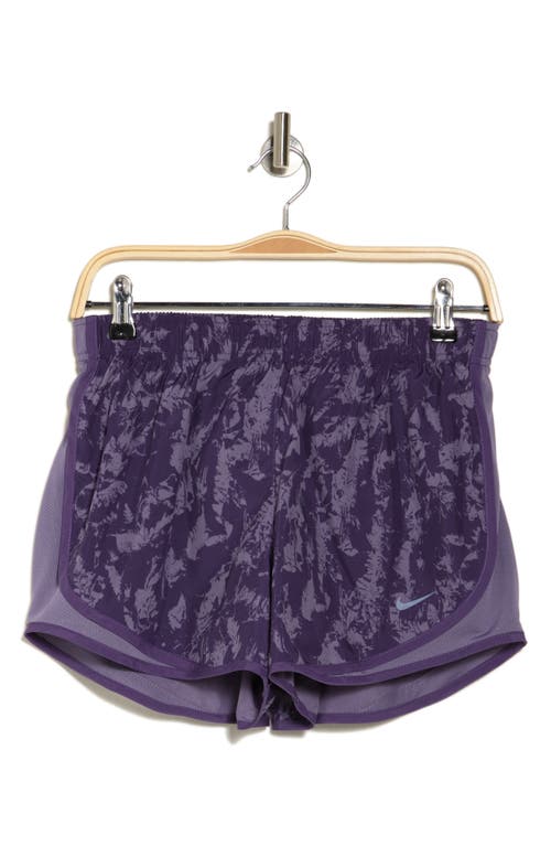 Shop Nike Printed Dri-fit Running Shorts In Daybreak/gravity Purple