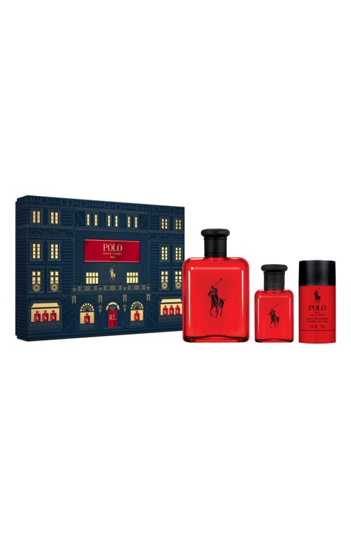 Shop Ralph Lauren Polo Red Eau De Toilette Set (limited Edition) $190 Value In No Color