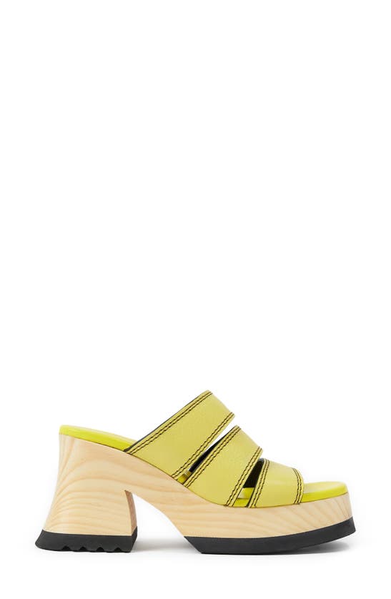 Shop Miista Deanne Platform Sandal In Lime