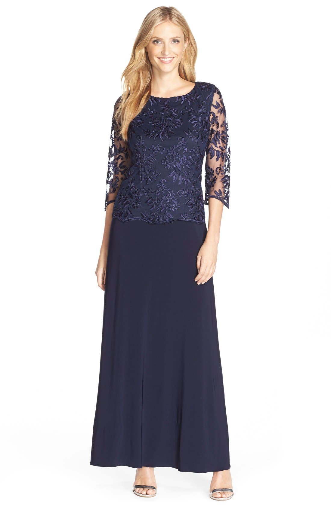 alex evenings mock two piece dress