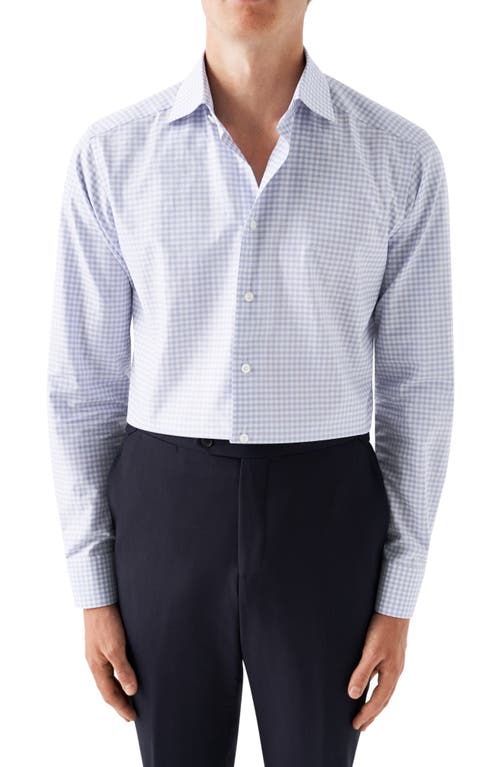 Eton Slim Fit Check Dress Shirt In Lt/pastel Purple