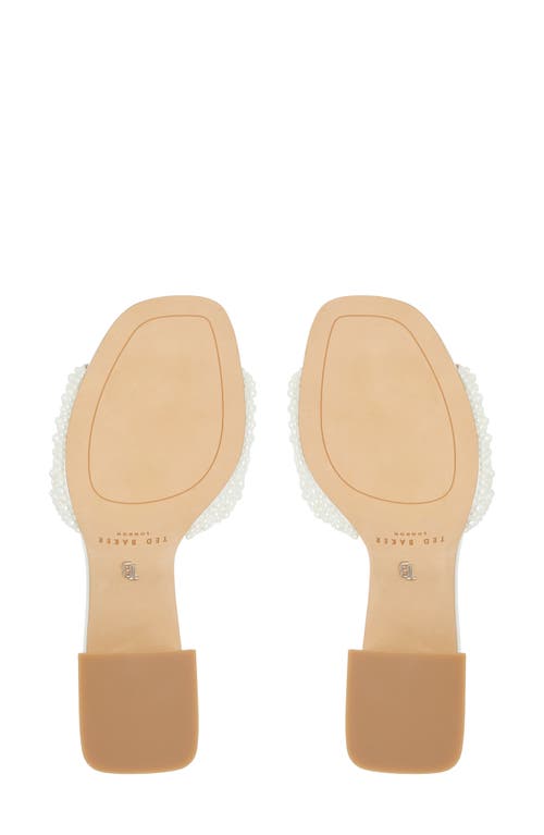 Shop Ted Baker London Chloe Slide Sandal In Other White