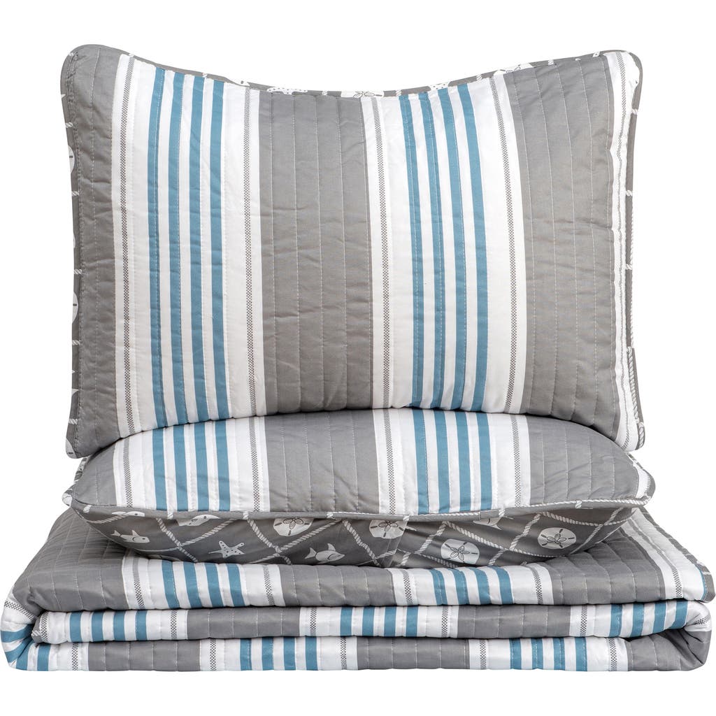 WOVEN & WEFT WOVEN & WEFT COASTAL 3-PIECE QUILT SET