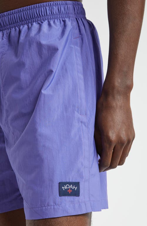 Noah Core Solid Nylon Swim Trunks In Marine